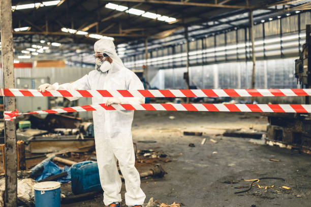 Professional Biohazard technician working in Quincy, FL